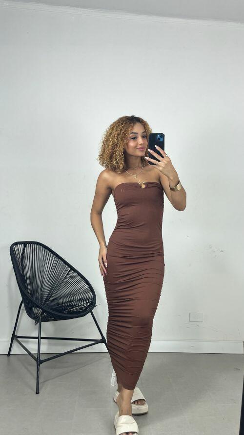 VESTIDO FIVELA POLIAMIDA