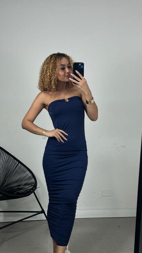VESTIDO FIVELA POLIAMIDA