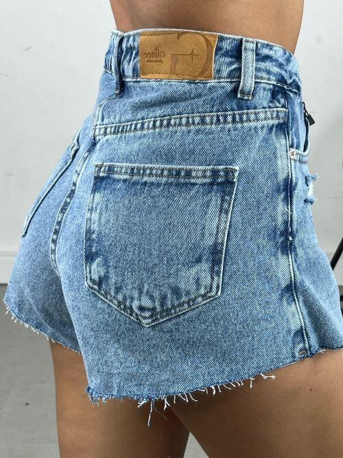 SHORT SAIA JEANS BARRA FIO