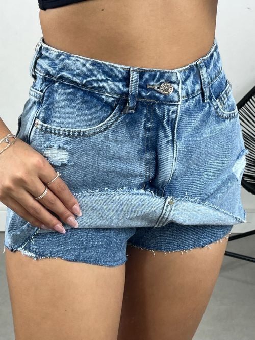 SHORT SAIA JEANS BARRA FIO