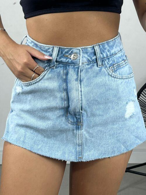 SHORT SAIA JEANS BARRA FIO