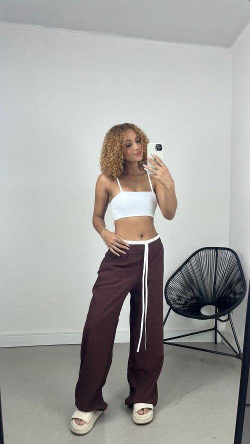 CALÇA VIRGINIA CÓS DUPLO