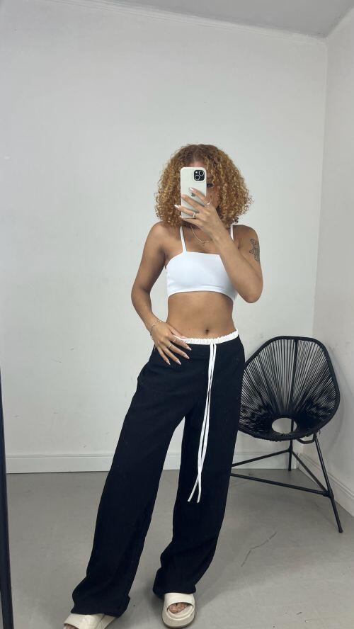 CALÇA VIRGINIA CÓS DUPLO