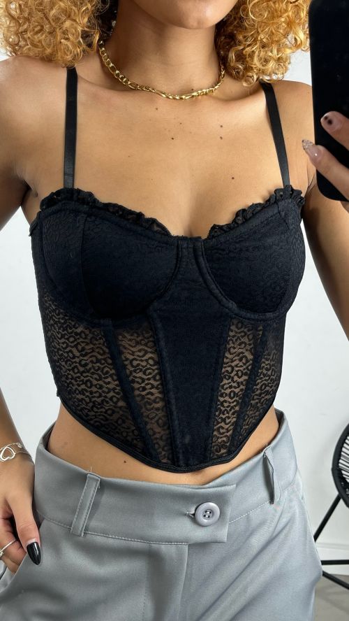CORSET TULE ONÇA