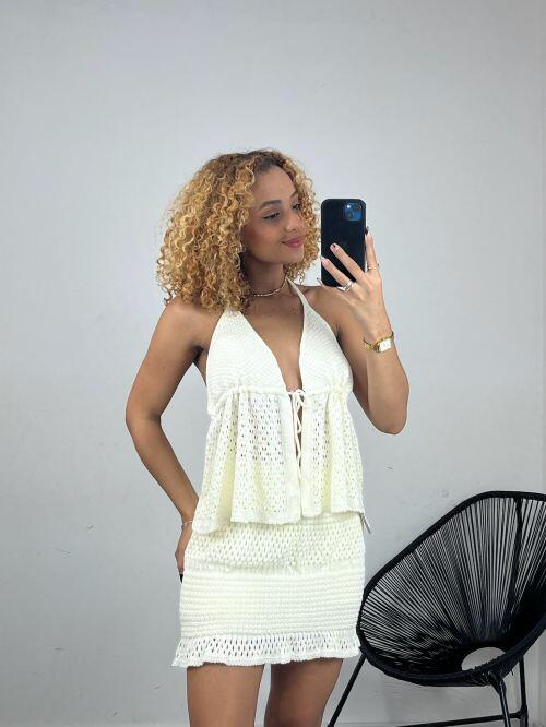 CONJUNTO CURTO TRICOT MODAL