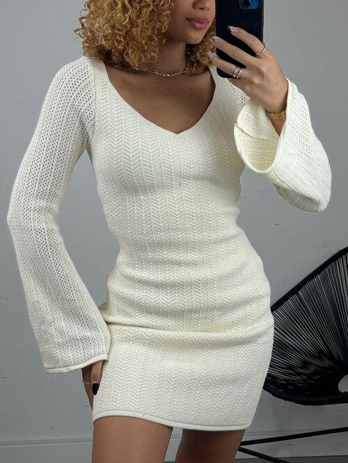 VESTIDO CURTO TRICOT MODAL