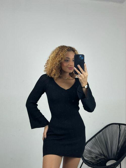 VESTIDO CURTO TRICOT MODAL