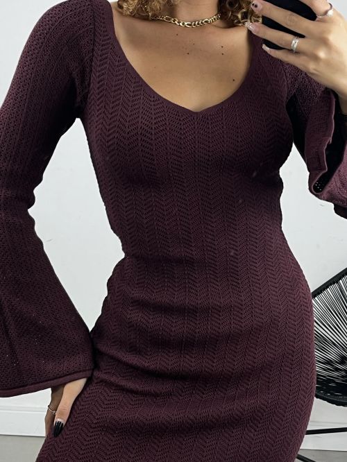 VESTIDO CURTO TRICOT MODAL