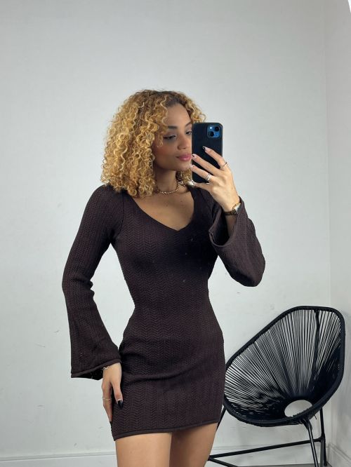 VESTIDO CURTO TRICOT MODAL