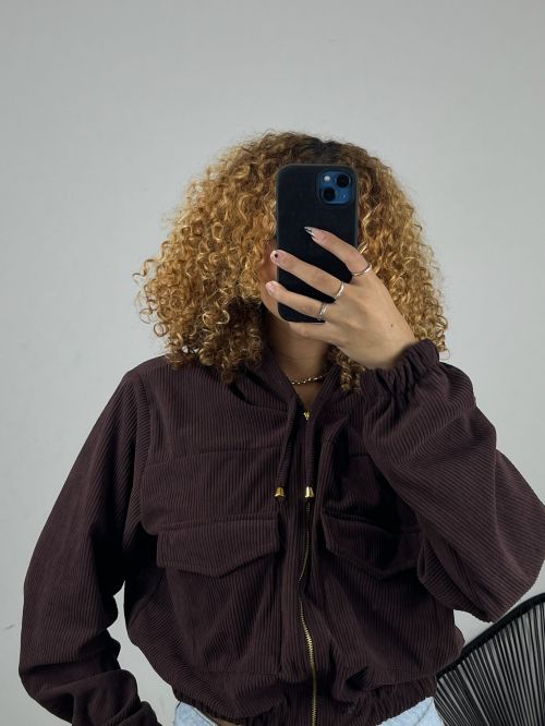 JAQUETA COTEL� CAPUZ