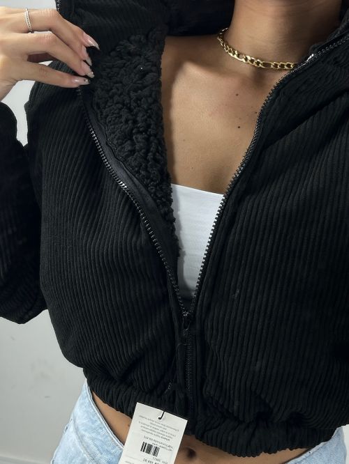 JAQUETA PUFFER COTEL� PELUCIADA