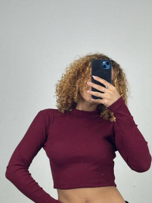 CROPPED CACHARREL CANELADO