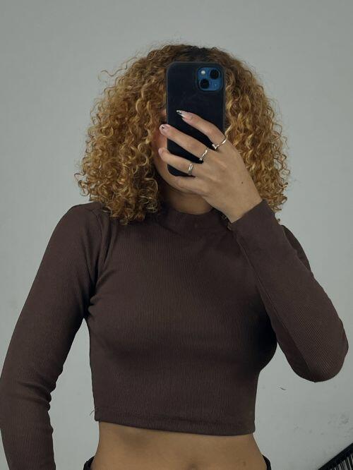 CROPPED CACHARREL CANELADO