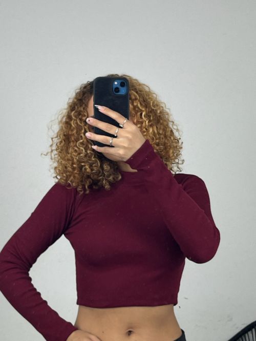 CROPPED CACHARREL CANELADO