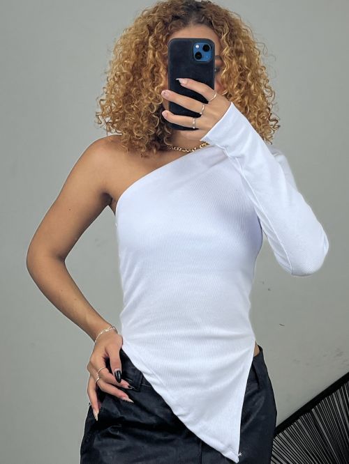 BLUSA ASSIMETRICA NULA MANGA