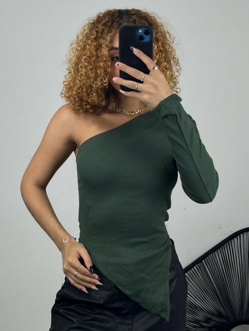 BLUSA ASSIMETRICA NULA MANGA