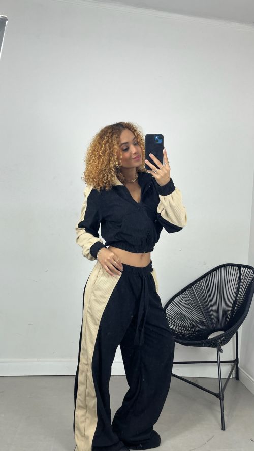 CONJUNTO COTELÊ BICOLOR