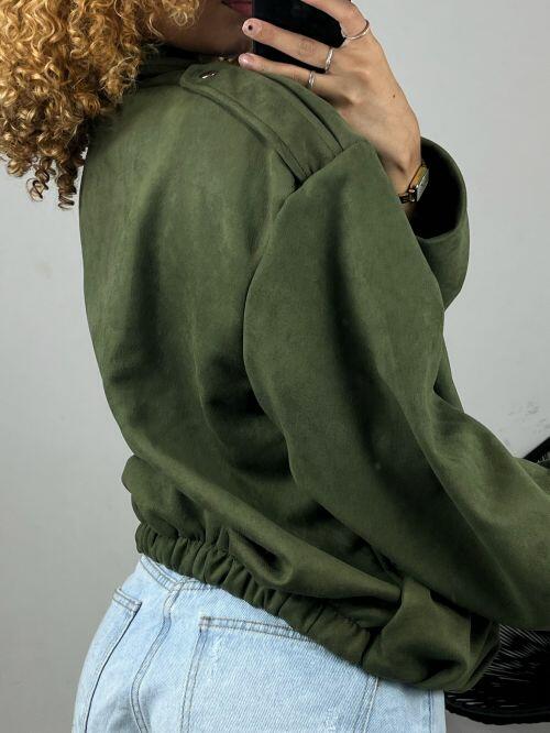JAQUETA BOMBER SUEDE