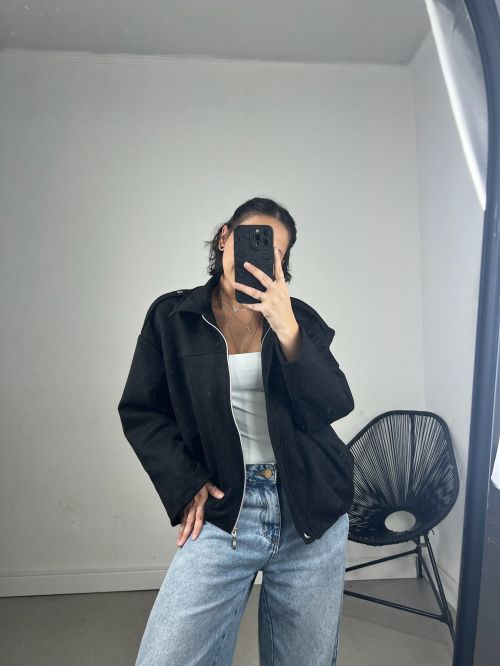 JAQUETA BOMBER SUEDE