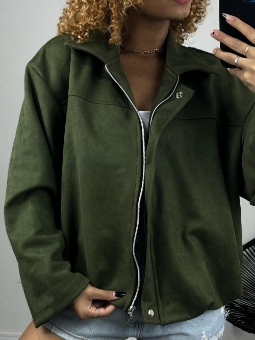 JAQUETA BOMBER SUEDE