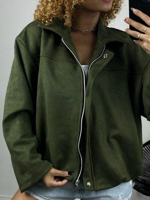 JAQUETA BOMBER SUEDE