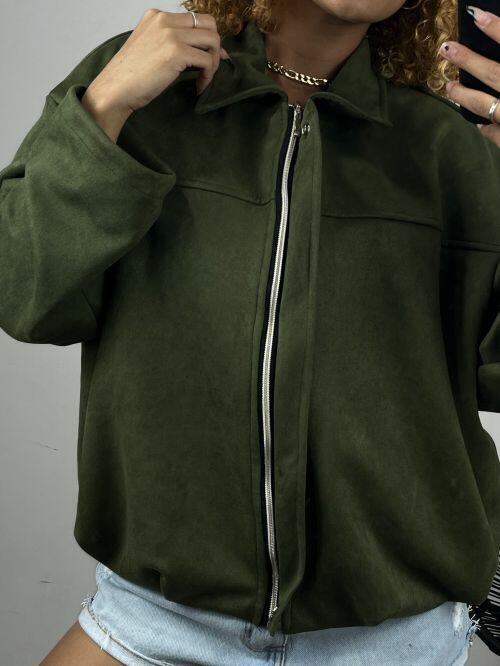 JAQUETA BOMBER SUEDE