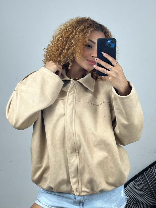 JAQUETA BOMBER SUEDE