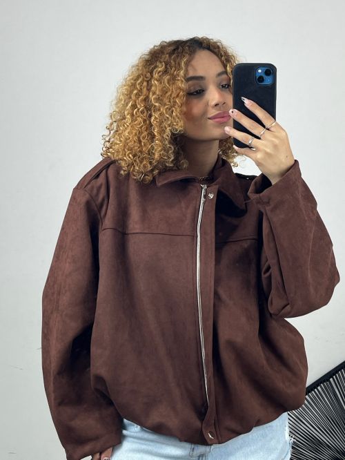 JAQUETA BOMBER SUEDE