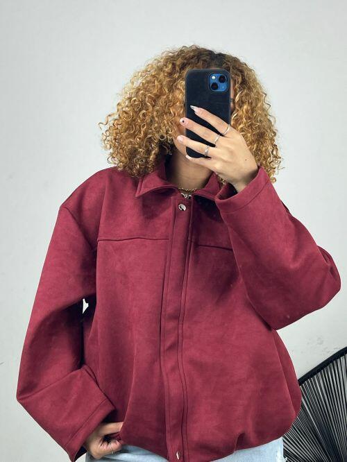 JAQUETA BOMBER SUEDE