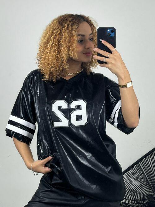T-SHIRT OVER METALIZADA