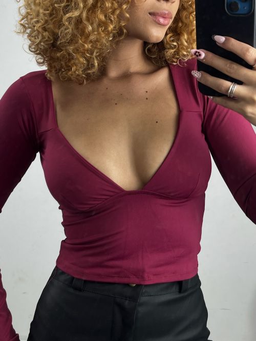 CROPPED NADIA MANGA LONGA