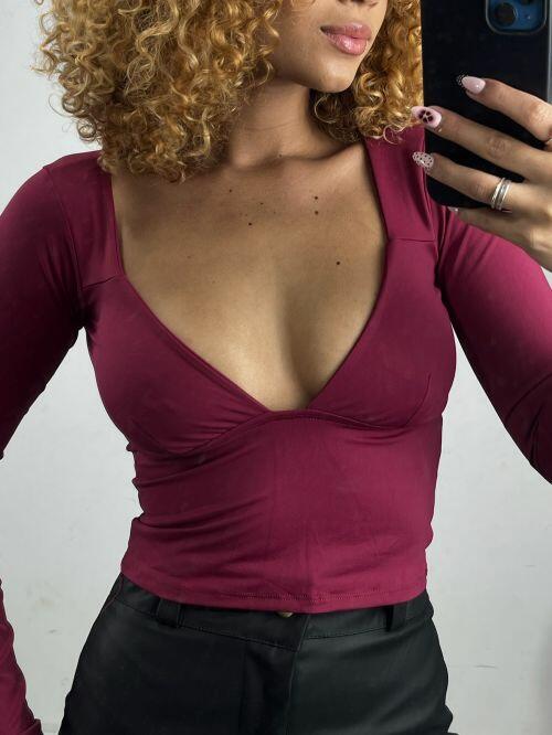 CROPPED NADIA MANGA LONGA