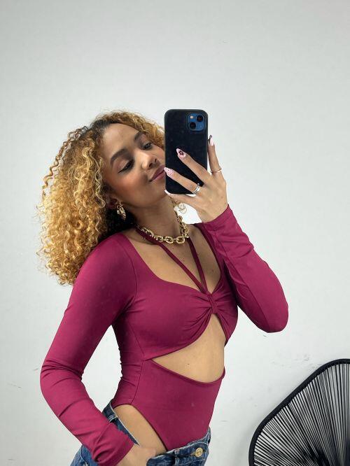 BODY SABRINA LAÇO POLIAMIDA