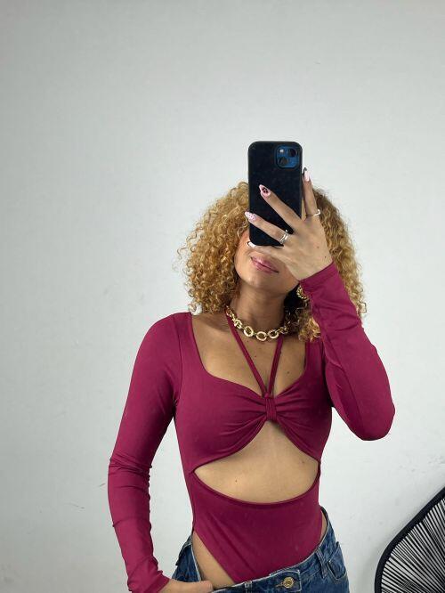 BODY SABRINA LAÇO POLIAMIDA