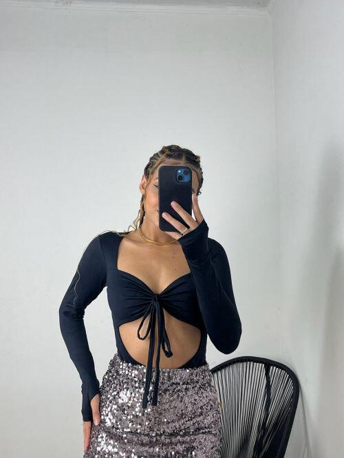 BODY SABRINA LAÇO POLIAMIDA