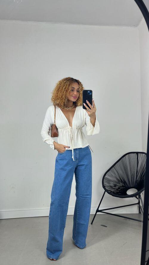 CALÇA WIDELEG JEANS SOFT