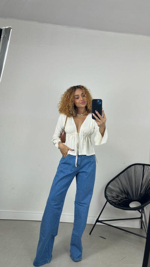 CALÇA WIDELEG JEANS SOFT