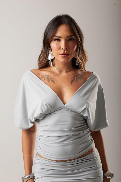 BLUSA DECOTE V POLIAMIDA