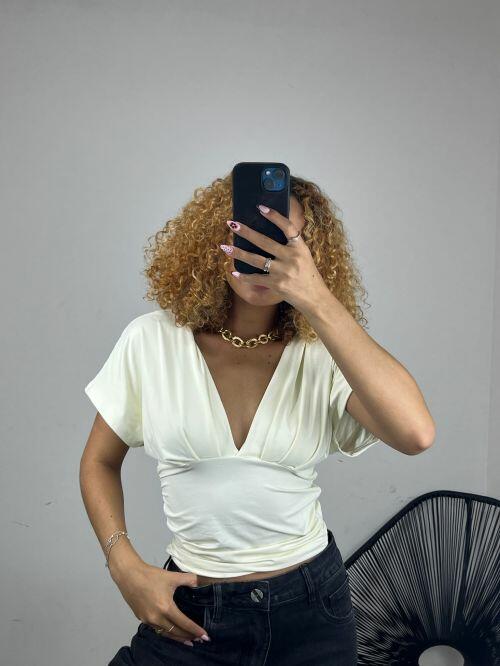 BLUSA DECOTE V POLIAMIDA