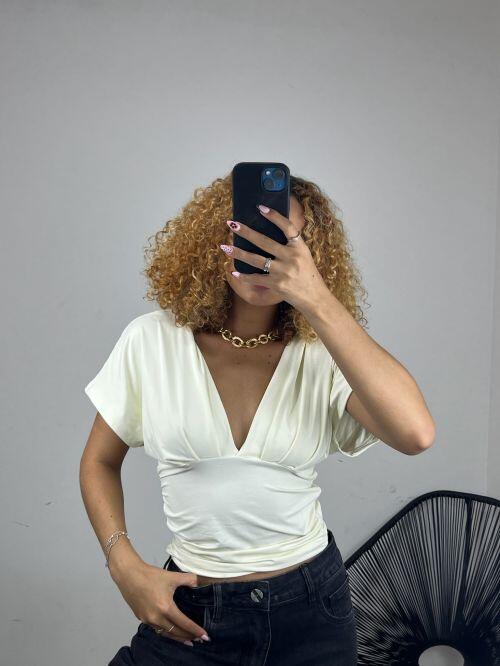 BLUSA DECOTE V POLIAMIDA