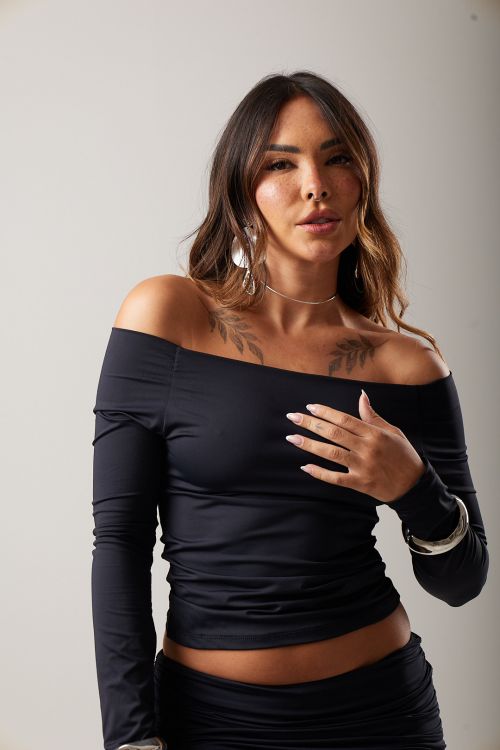 BLUSA OMBRO A OMBRO POLIAMIDA