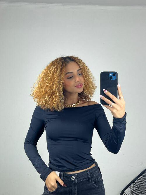 BLUSA OMBRO A OMBRO POLIAMIDA