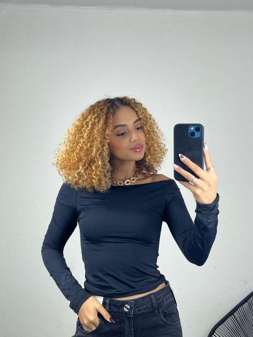 BLUSA OMBRO A OMBRO POLIAMIDA