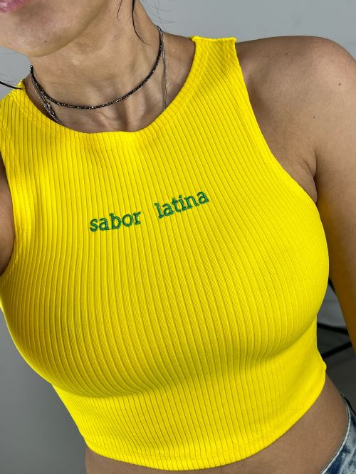 CROPPED CANELADO POWER SABOR LATINA