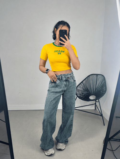 CALÇA WIDELEG CÓS ASSIMÉTRICO