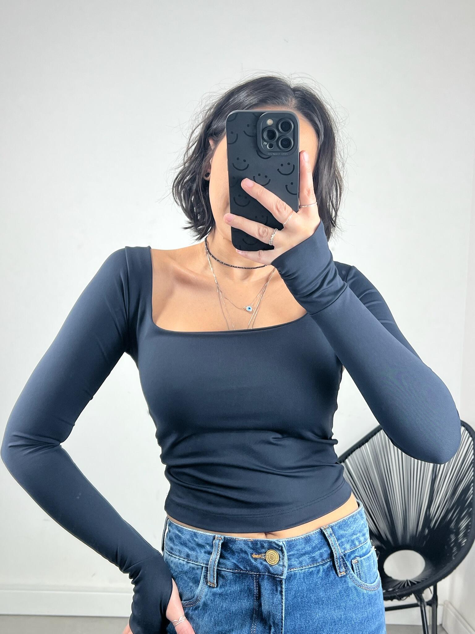 BLUSA MELLY POLIAMIDA MANGA LONGA