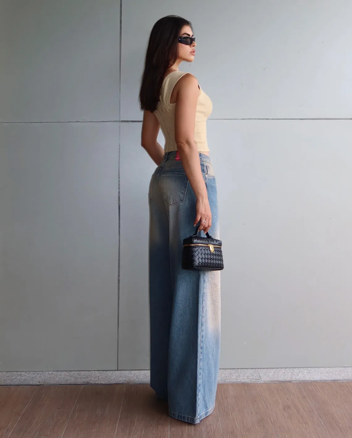 CALÇA WIDELEG SUJINHA STRASS