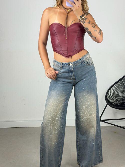 CAL�A WIDELEG SUJINHA STRASS