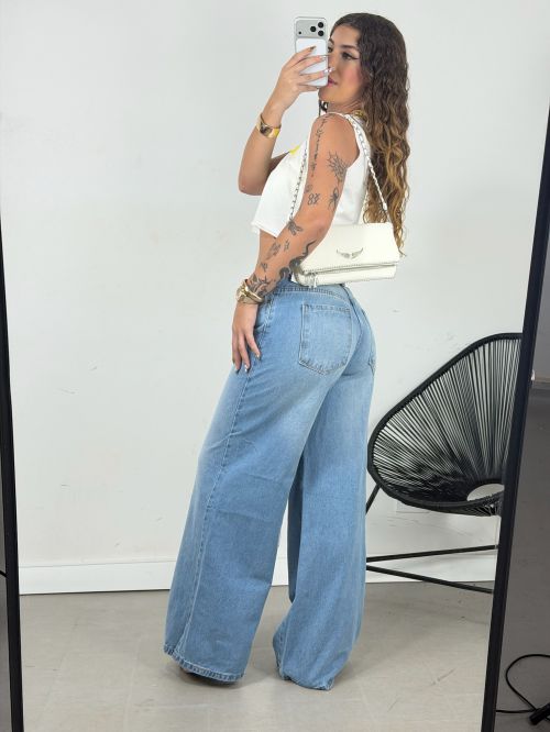 WIDELEG RELAXED JEANS CLARO