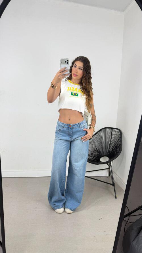 WIDELEG RELAXED JEANS CLARO
